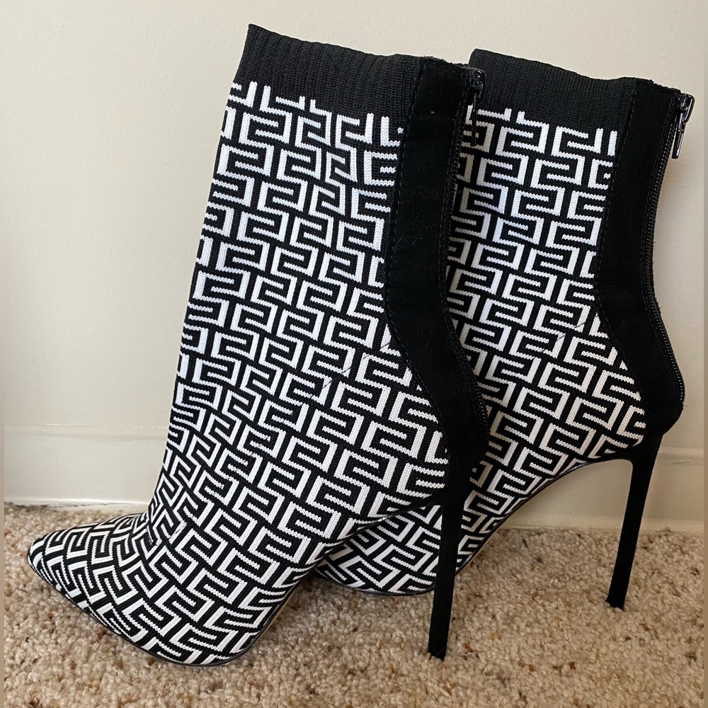 Designer Print Sock Boots